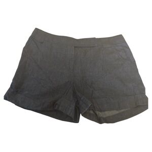 Tory Burch denim light weight chambray shorts cuffed structured